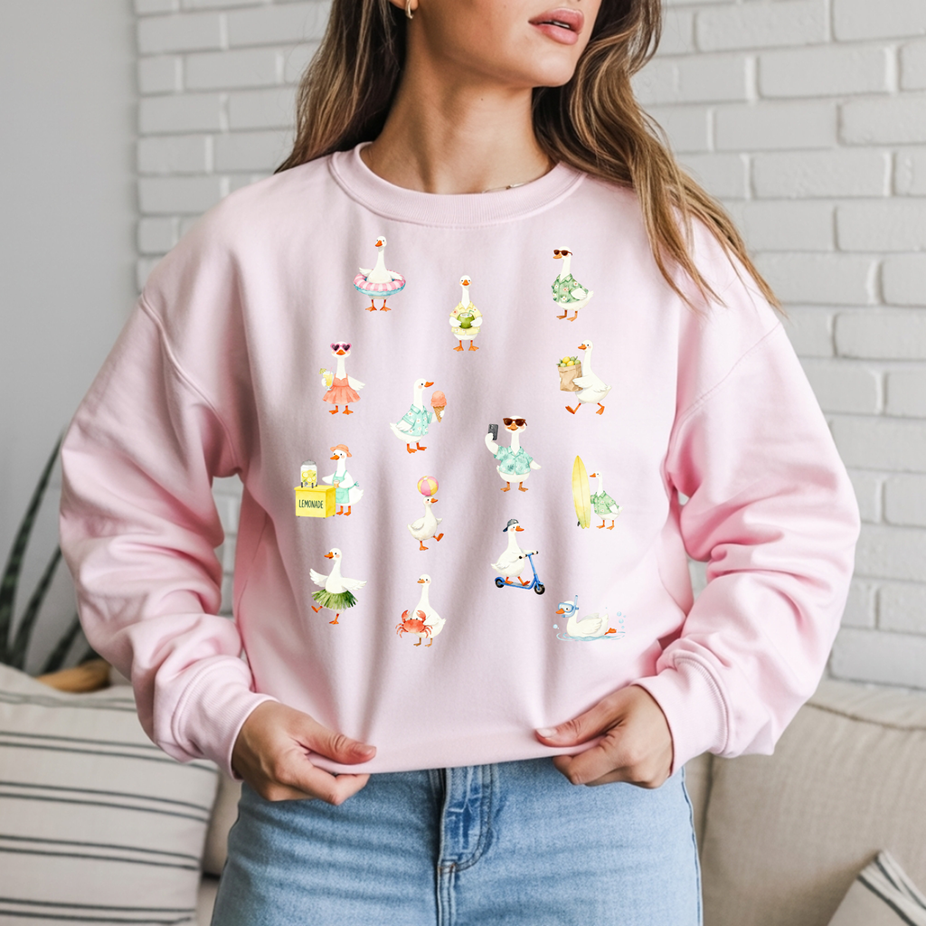 Silly Goose Summer Beach Vacation Sweatshirt