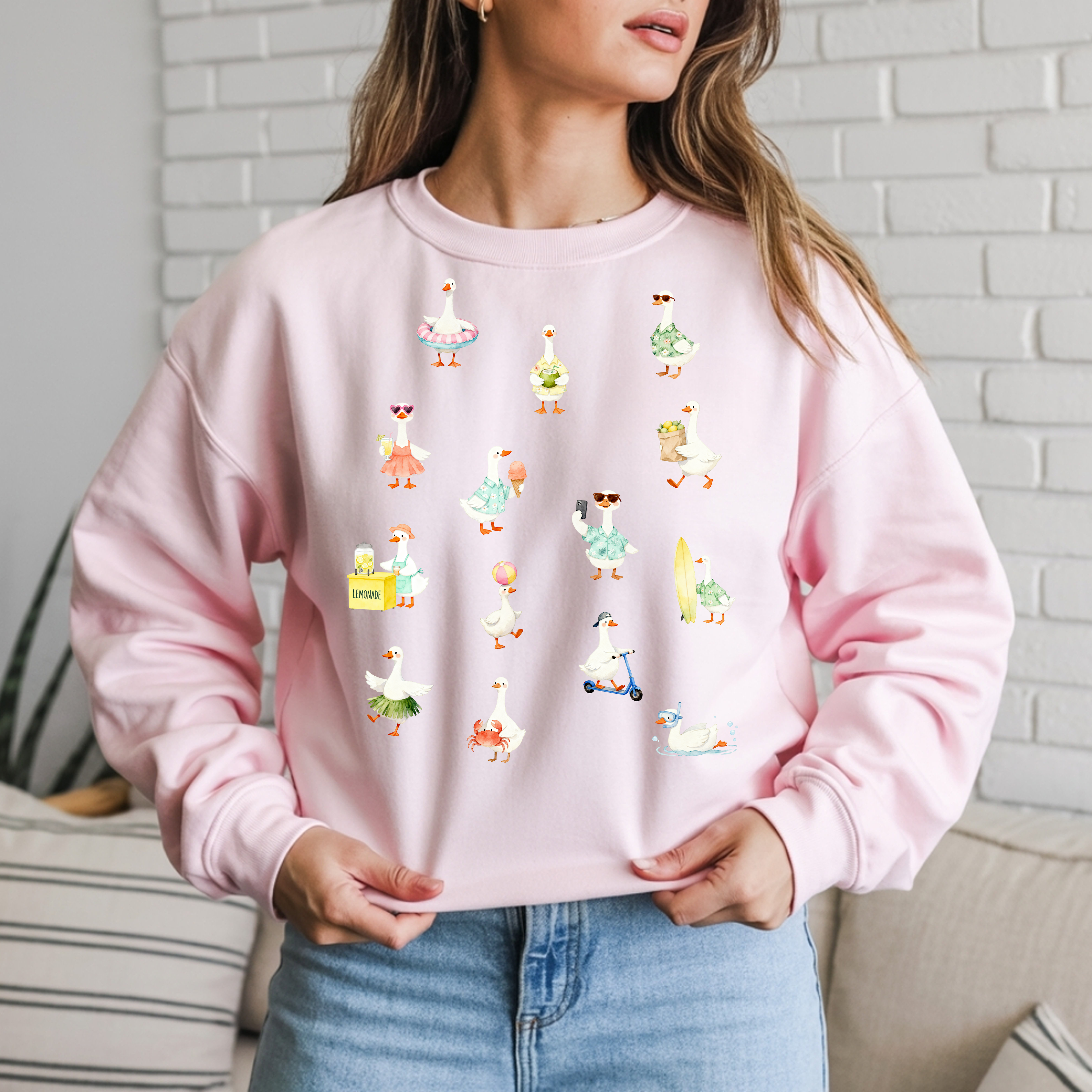 Silly Goose Summer Beach Vacation Sweatshirt