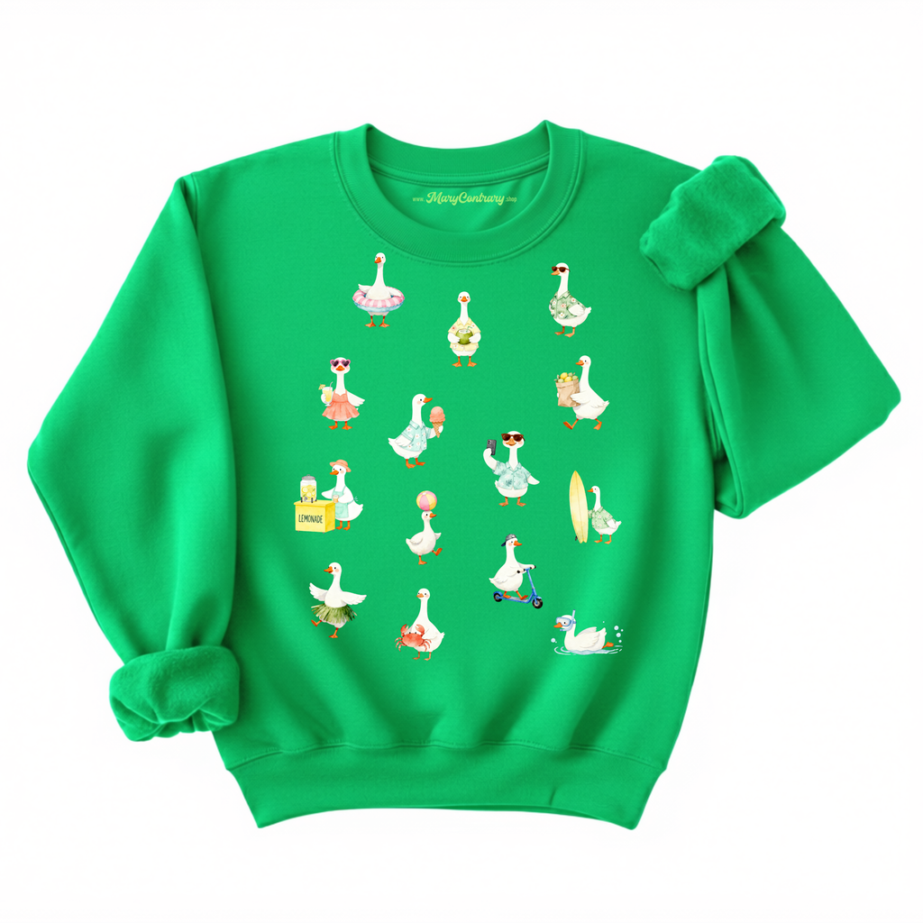 Silly Goose Summer Beach Vacation Sweatshirt