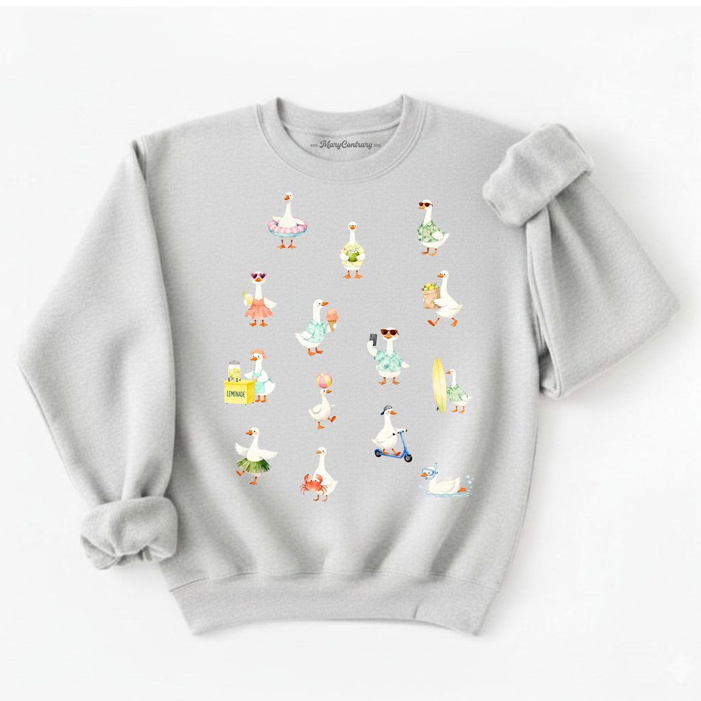 Silly Goose Summer Beach Vacation Sweatshirt