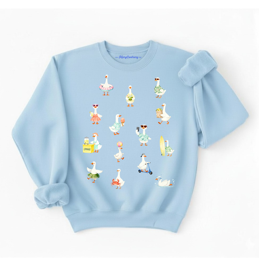 Silly Goose Summer Beach Vacation Sweatshirt