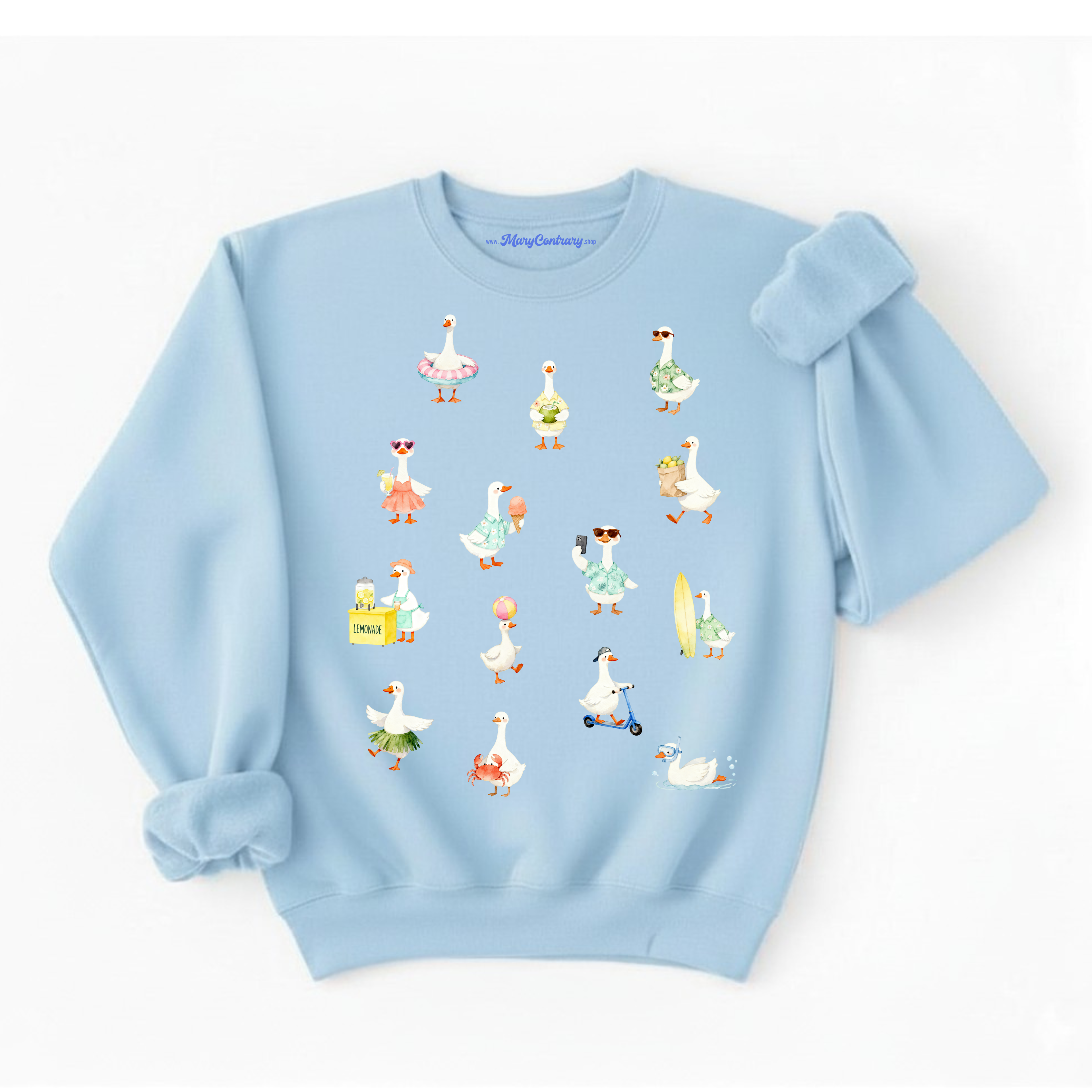 Silly Goose Summer Beach Vacation Sweatshirt