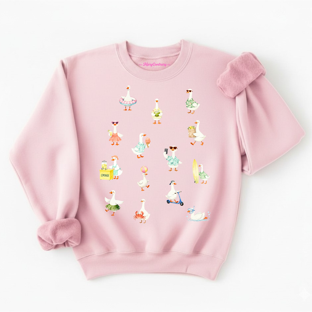 Silly Goose Summer Beach Vacation Sweatshirt